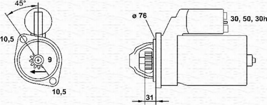 Magneti Marelli 943251419010 - Démarreur cwaw.fr