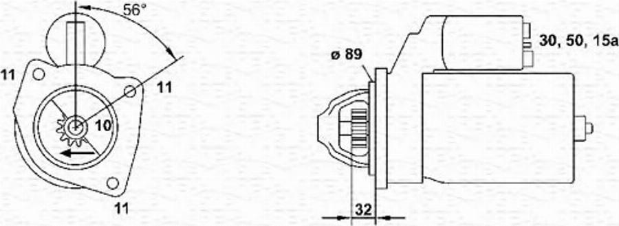 Magneti Marelli 943251413010 - Démarreur cwaw.fr