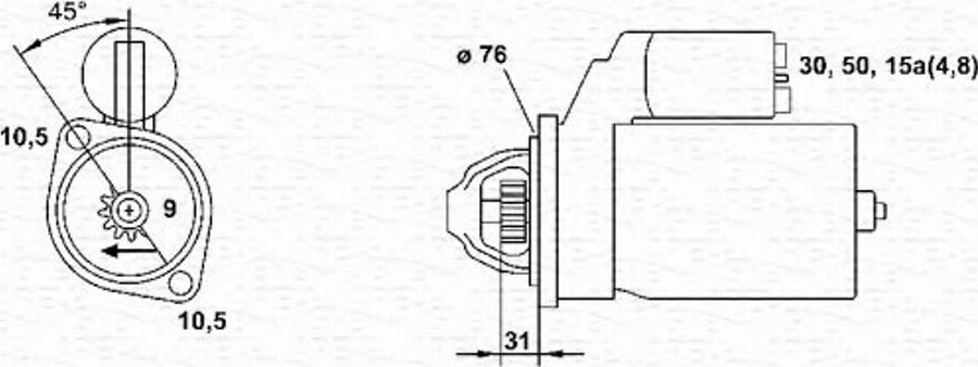 Magneti Marelli 943251485010 - Démarreur cwaw.fr