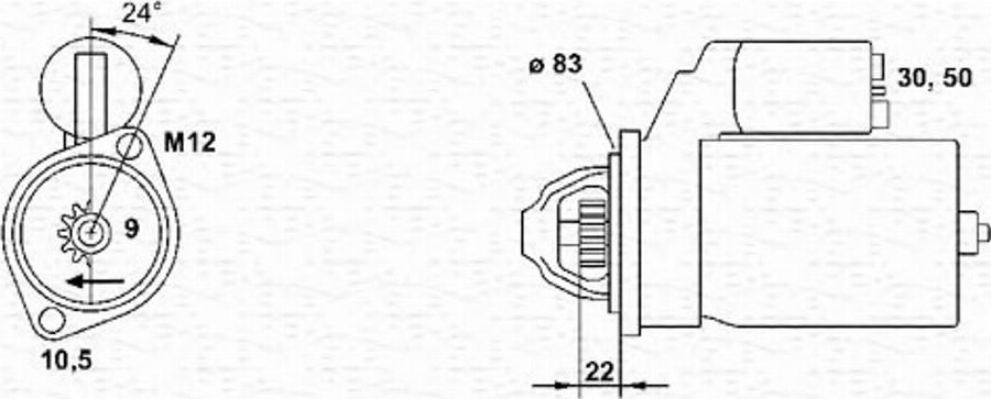 Magneti Marelli 943251438010 - Démarreur cwaw.fr