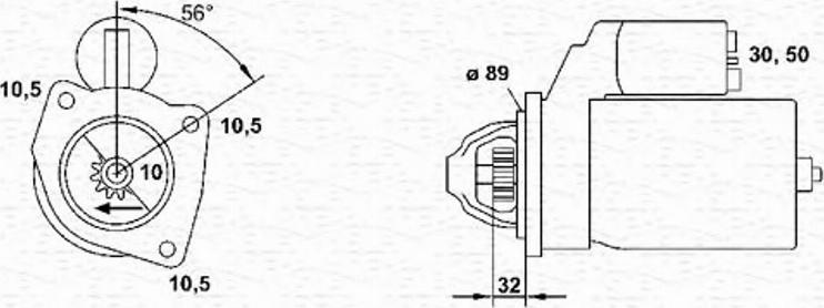 Magneti Marelli 943251658010 - Démarreur cwaw.fr