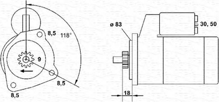 Magneti Marelli 943251619010 - Démarreur cwaw.fr