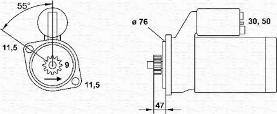 Magneti Marelli 943251670010 - Démarreur cwaw.fr