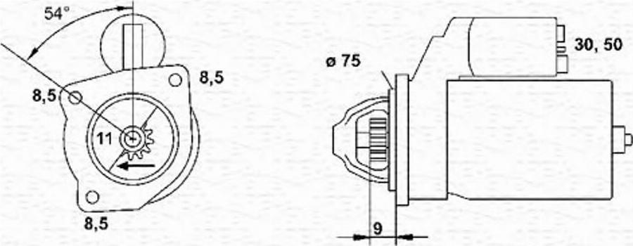 Magneti Marelli 943251111010 - Démarreur cwaw.fr