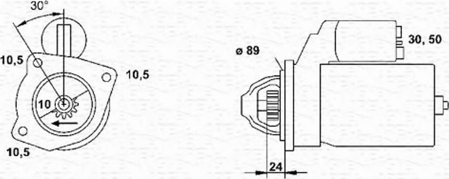 Magneti Marelli 943251122010 - Démarreur cwaw.fr