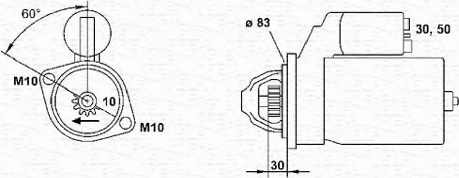 Magneti Marelli 943251302010 - Démarreur cwaw.fr