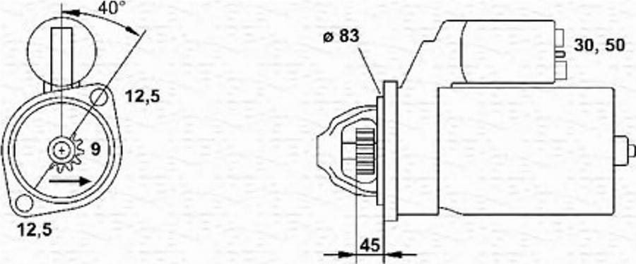 Magneti Marelli 943251701010 - Démarreur cwaw.fr