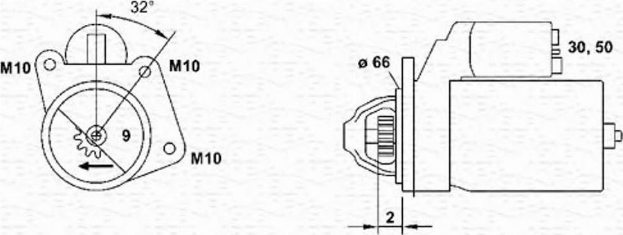 Magneti Marelli 943253144010 - Démarreur cwaw.fr