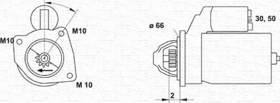 Magneti Marelli 943253155010 - Démarreur cwaw.fr