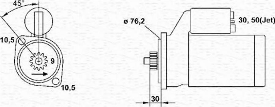 Magneti Marelli 943253156010 - Démarreur cwaw.fr