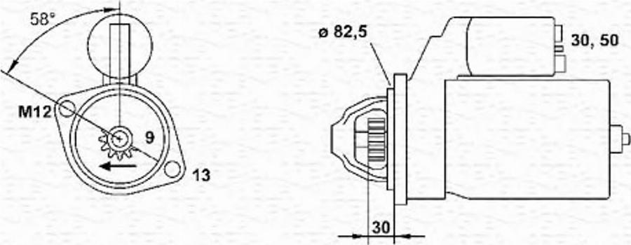 Magneti Marelli 943253150010 - Démarreur cwaw.fr