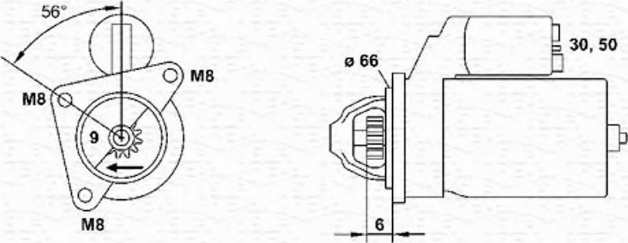 Magneti Marelli 943253104010 - Démarreur cwaw.fr