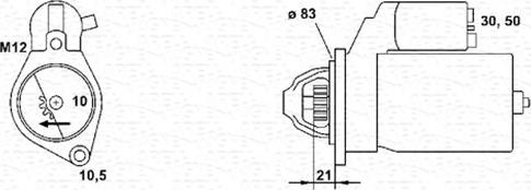 Magneti Marelli 943253106010 - Démarreur cwaw.fr