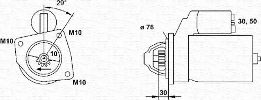 Magneti Marelli 943253103010 - Démarreur cwaw.fr