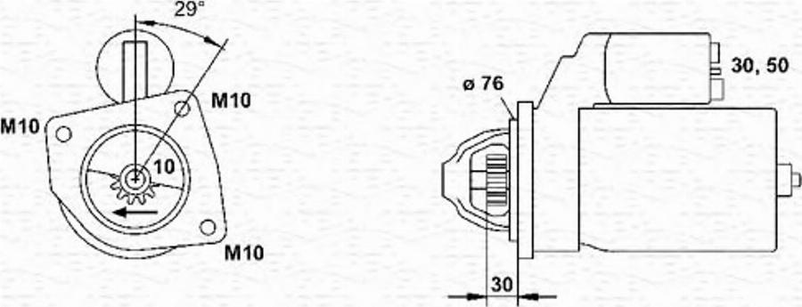 Magneti Marelli 943253102010 - Démarreur cwaw.fr