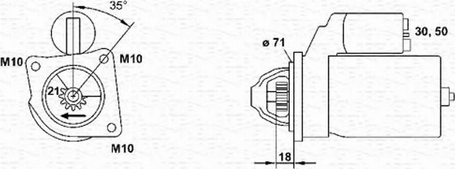 Magneti Marelli 943253111010 - Démarreur cwaw.fr