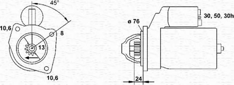 Magneti Marelli 943253136010 - Démarreur cwaw.fr