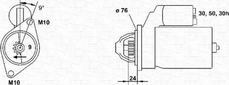 Magneti Marelli 943253133010 - Démarreur cwaw.fr