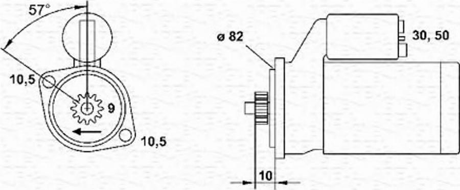 Magneti Marelli 943253175010 - Démarreur cwaw.fr