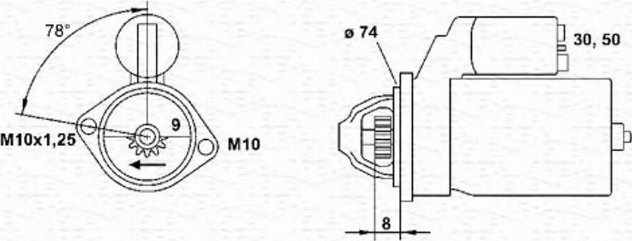 Magneti Marelli 943253170010 - Démarreur cwaw.fr