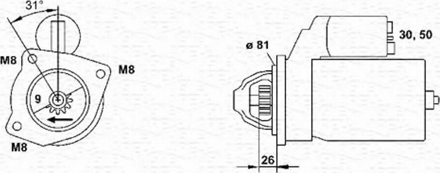 Magneti Marelli 943253266010 - Démarreur cwaw.fr