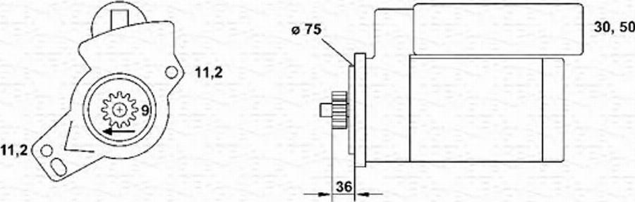 Magneti Marelli 943253201010 - Démarreur cwaw.fr