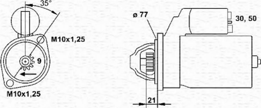 Magneti Marelli 943253210010 - Démarreur cwaw.fr