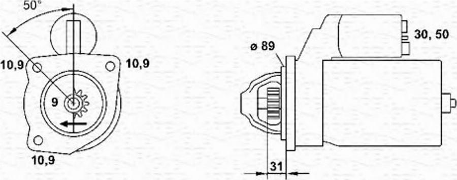 Magneti Marelli 943252071010 - Démarreur cwaw.fr