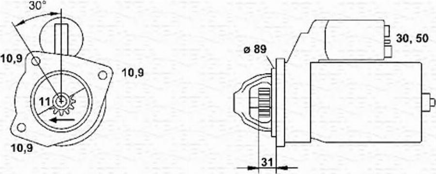 Magneti Marelli 943 25 224 901 0 - Démarreur cwaw.fr