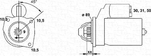 Magneti Marelli 943252208010 - Démarreur cwaw.fr