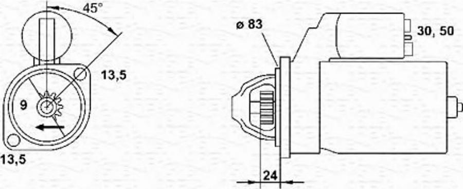 Magneti Marelli 943252281010 - Démarreur cwaw.fr