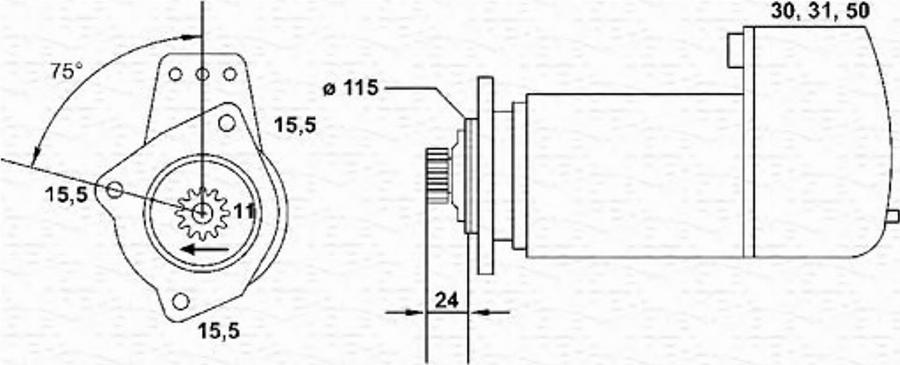 Magneti Marelli 943252221010 - Démarreur cwaw.fr