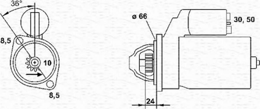 Magneti Marelli 943220535010 - Démarreur cwaw.fr