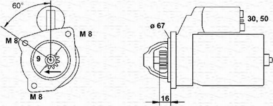 Magneti Marelli 943220735010 - Démarreur cwaw.fr