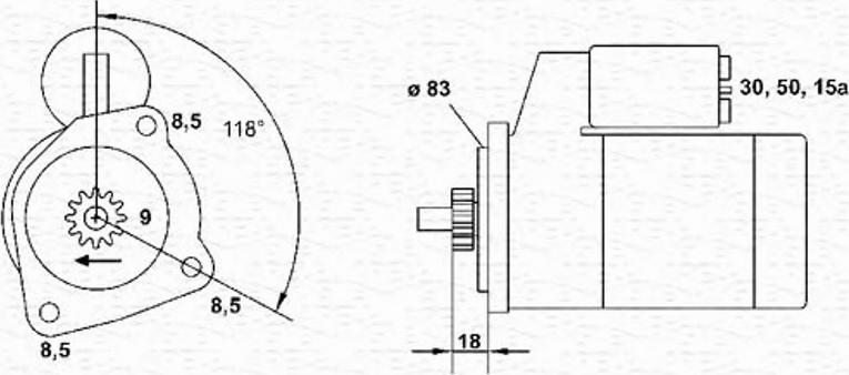 Magneti Marelli 943221334010 - Démarreur cwaw.fr