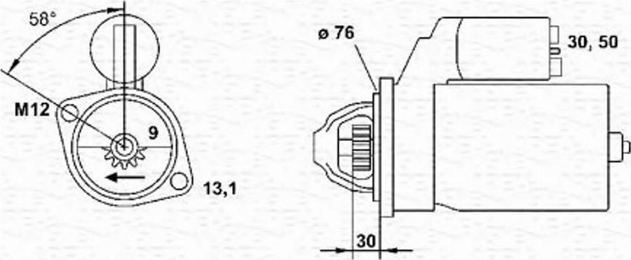 Magneti Marelli 943223438010 - Démarreur cwaw.fr