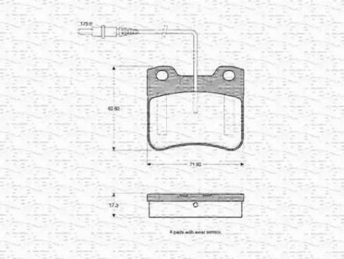 Magneti Marelli 430216170528 - Kit de plaquettes de frein, frein à disque cwaw.fr