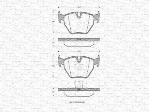 Magneti Marelli 363702160308 - Kit de plaquettes de frein, frein à disque cwaw.fr