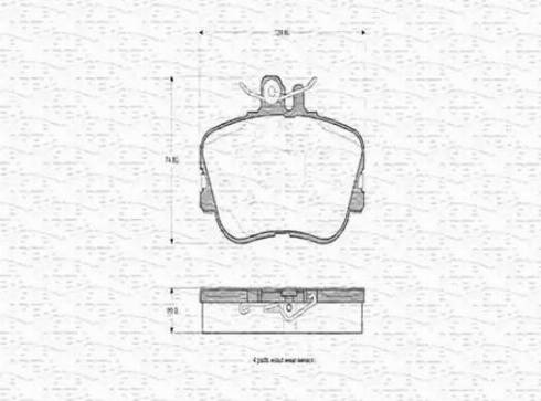 Magneti Marelli 430216170337 - Kit de plaquettes de frein, frein à disque cwaw.fr