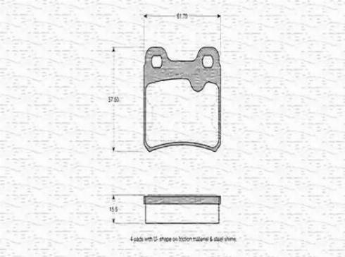 Magneti Marelli 430216170272 - Kit de plaquettes de frein, frein à disque cwaw.fr