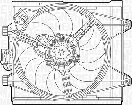 Magneti Marelli 069422451010 - Ventilateur, refroidissement du moteur cwaw.fr