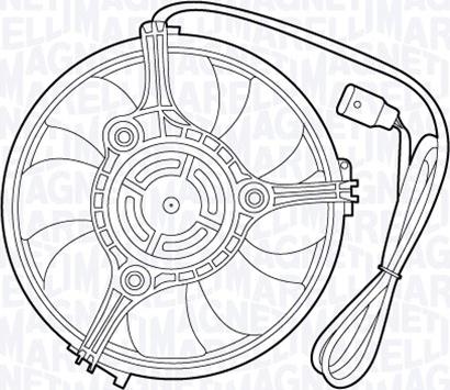 Magneti Marelli 069422467010 - Ventilateur, refroidissement du moteur cwaw.fr