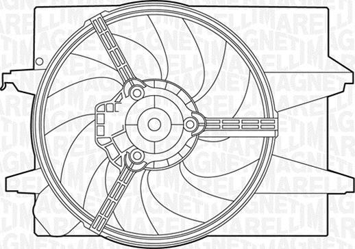 Magneti Marelli 069422400010 - Ventilateur, refroidissement du moteur cwaw.fr