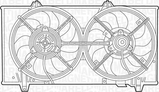 Magneti Marelli 069422415010 - Ventilateur, refroidissement du moteur cwaw.fr