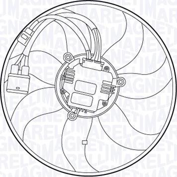 Magneti Marelli 069422555010 - Ventilateur, refroidissement du moteur cwaw.fr