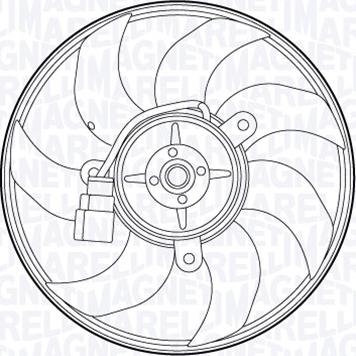 Magneti Marelli 069422556010 - Ventilateur, refroidissement du moteur cwaw.fr