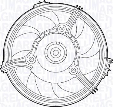 Magneti Marelli 069422551010 - Ventilateur, refroidissement du moteur cwaw.fr