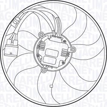 Magneti Marelli 069422557010 - Ventilateur, refroidissement du moteur cwaw.fr