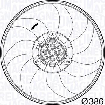 Magneti Marelli 069422564010 - Ventilateur, refroidissement du moteur cwaw.fr