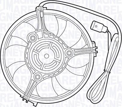 Magneti Marelli 069422529010 - Ventilateur, refroidissement du moteur cwaw.fr